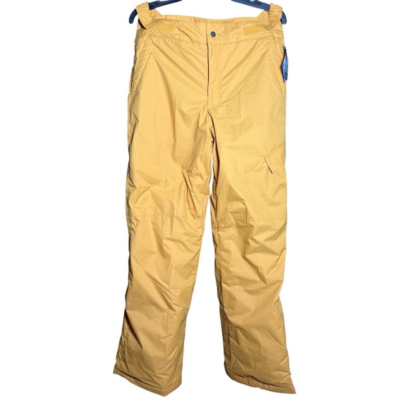 Columbia Ice Slope II Snow Pants Waterproof Ski Boarding Yellow Youth XL - Picture 1 of 9